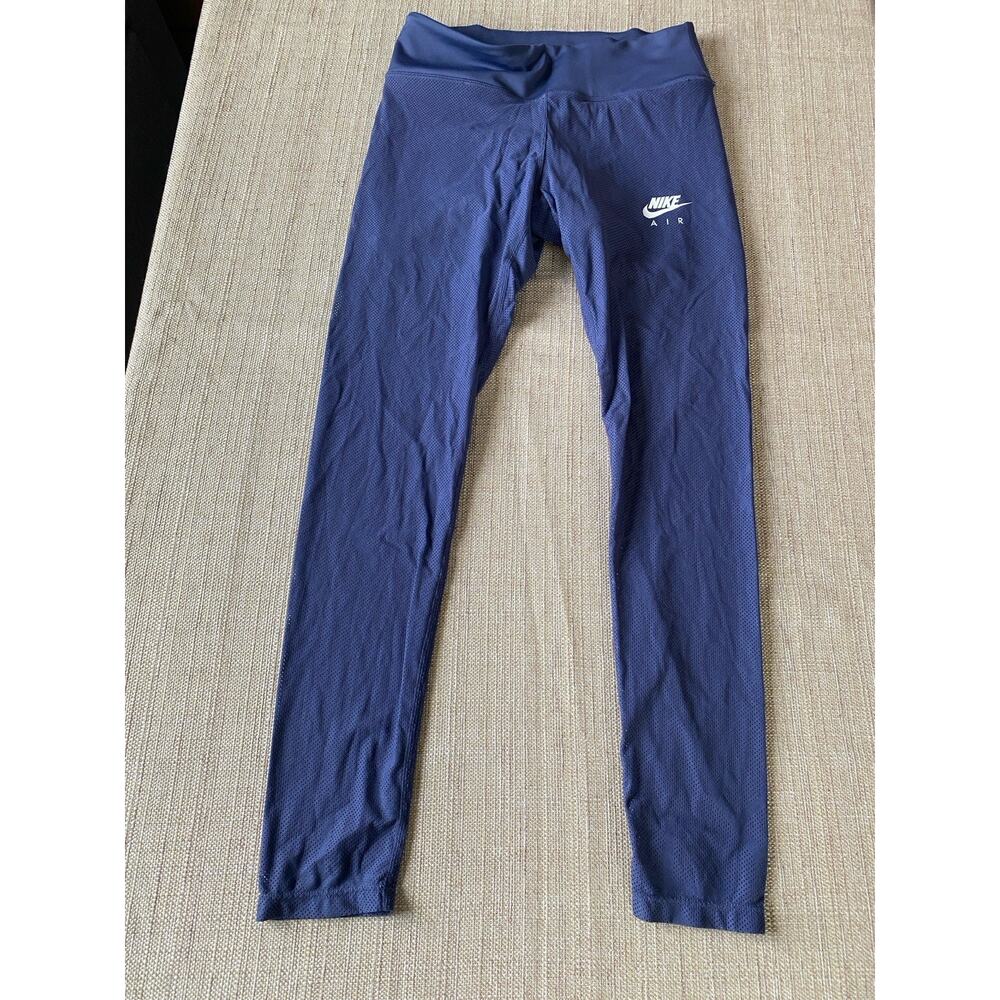 NIKE DRI-FIT FA191204CVT LEGGINGS – DARK BLUE – perforated mesh SIZE S